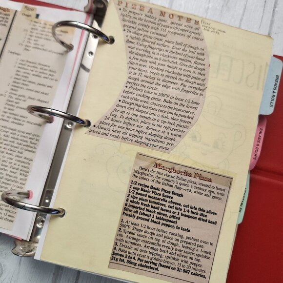 Vintage Faith Evangelical Luthrern Church The New and Old Cookbooks Binder 62-97 - Picture 8 of 14